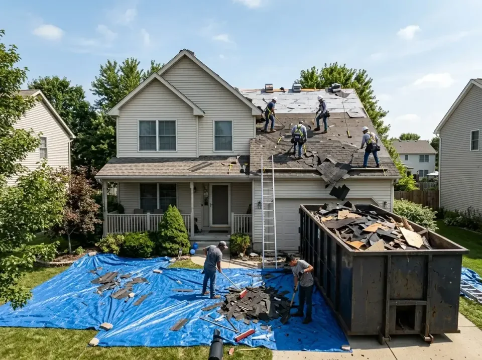 roof-replacement-debris-remova-004 — frequently asked questions, Cheapest Dumpster Rentals in Bon Secour, AL